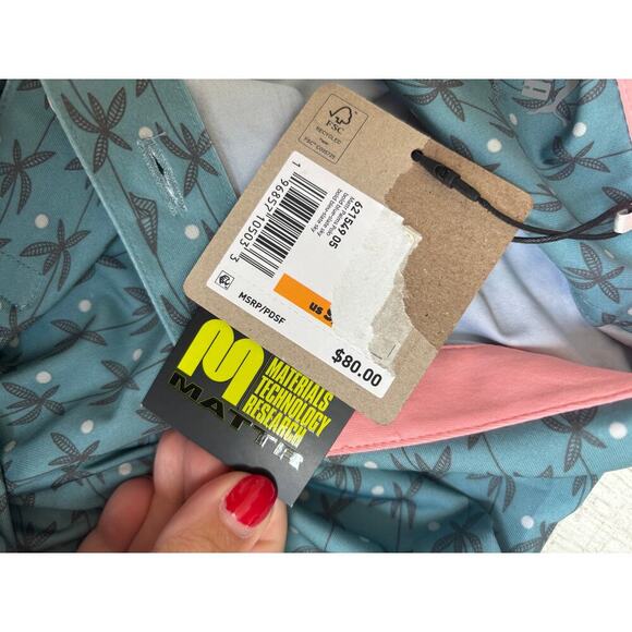 PUMA Men's Bold Blue Slate Sky MATTR Palms Polo Shirt Size S - Picture 8 of 8